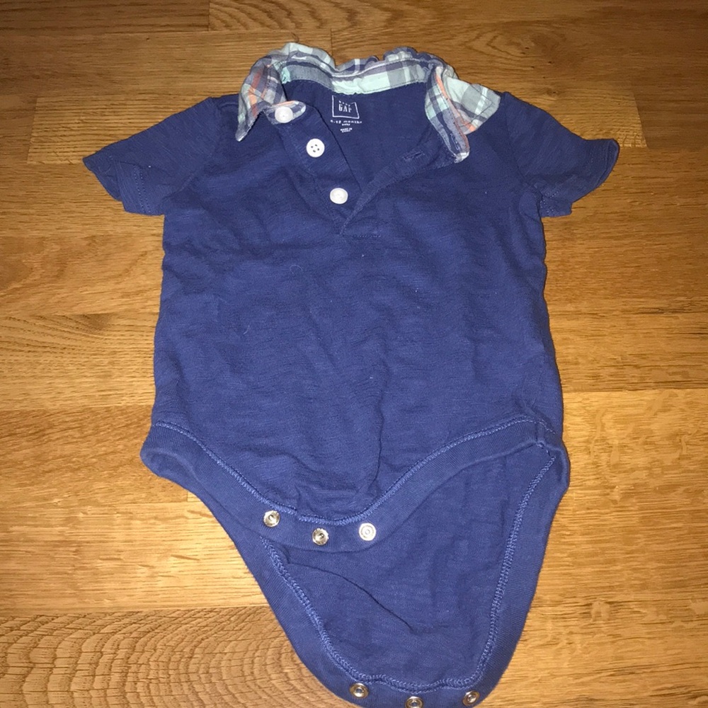 Blue onesie with Collar